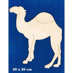 Wielbłąd  20x20cm   ( seria: safari II ) SKLEJKA #3mm